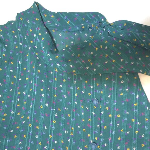 Women's Unbranded Vintage Button-Front Sheer Pleated Sleeveless Dress Sz S - Picture 2 of 3